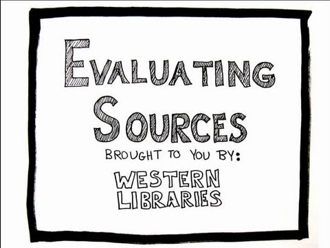 Thumbnail for the embedded element "Evaluating Sources"