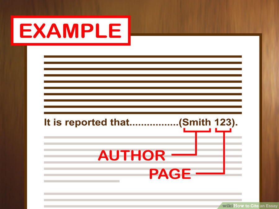 [Include the right information in the in-text citation. Every time you reference material in your paper, you must tell the reader the name of the author whose information you are citing. You must include a page number that tells readers where, in the source, they can find this information. The most basic structure for an in-text citation looks like this: (Smith 123).