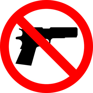 sign for no guns