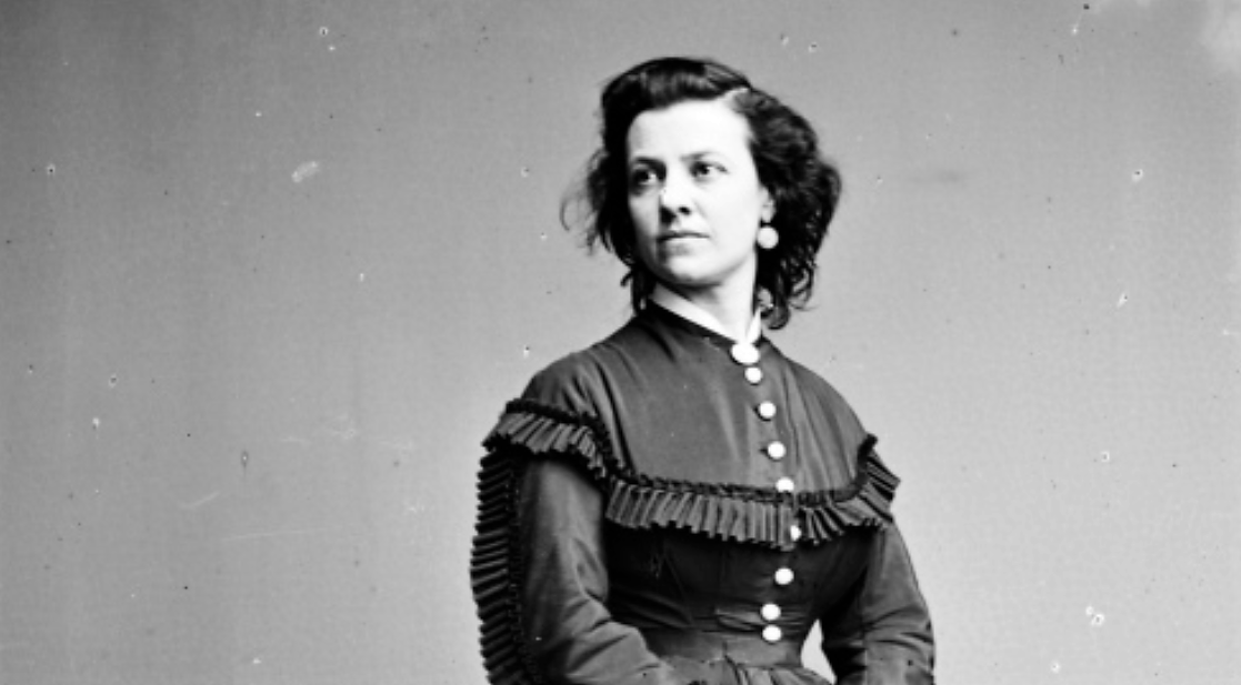Pauline Cushman was an American actress, a perfect occupation for a wartime spy. Using her guile to fraternize with Confederate officers, Cushman she snuck military plans and drawings to Union officials in her shoes. She was caught, tried, and sentenced to death, but was apparently saved days before her execution by the occupation of her native New Orleans by Union forces. Women like Cushman, whether spies, nurses, or textile workers, were essential to the Union war effort. “Pauline Cushman,” between 1855 and 1865. Library of Congress. 
