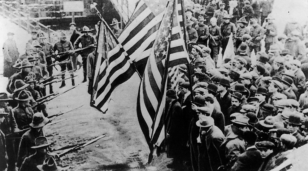 Lawrence Textile Strike, 1912. Library of Congress, LC-USZ62-23725
