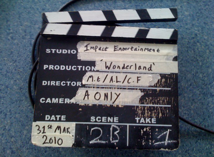 A Traditional Wooden Slate Clapperboard. Public Domain Image.