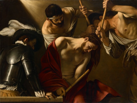Caravaggio, The Crowning with Thorns, 1602-04, oil on canvas, 165.5 x 127 cm (Kunsthistorisches Museum, Vienna)