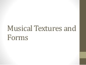 Thumbnail for the embedded element "Musical Textures and Forms"