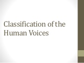 Thumbnail for the embedded element "Classification of Human Voices"