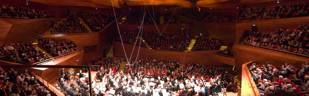 View of the audience during a performance by the Danish National Symphony Orchestra