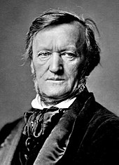 Foto en blanco y negro de Richard Wagner