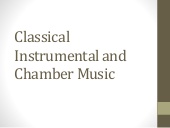 Thumbnail for the embedded element "Classical Instrumental Chamber"