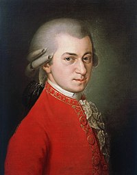 Wolfgang Amadeus Mozart, posthumous painting by Barbara Krafft in 1819
