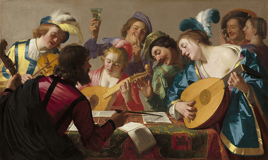 The Concert, painting by Gerard van Honthorst, 1623