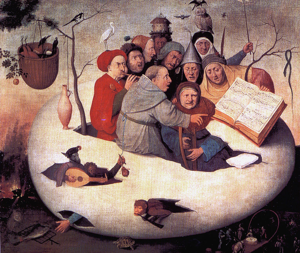 Concert in the Egg, painting by Hieronymus Bosch