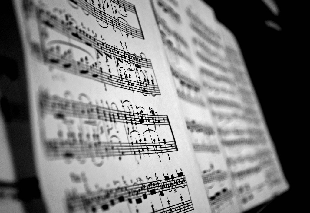 Musical score for Mozart sonata
