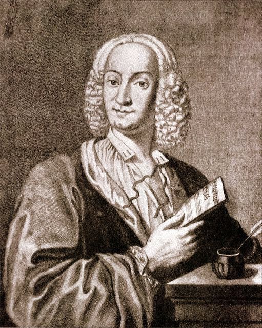 Engraving of Antonio Vivaldi by François Morellon de La Cave.