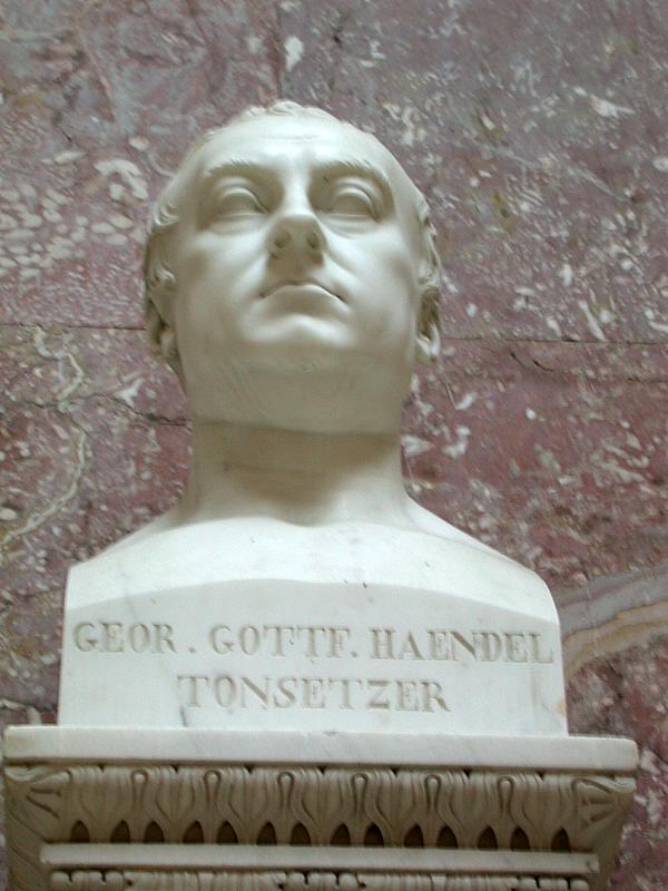 Marble bust of George Frideric Handel