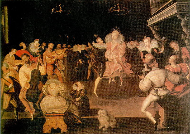 Figure 1. French painting of the volta, from Penhurst Place, Kent, often wrongly assumed to be of Elizabeth I