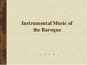 Thumbnail for the embedded element "Baroque Instrumental Music"
