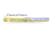 Miniatura para el elemento incrustado “Géneros clásicos”