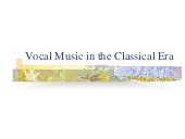 Thumbnail for the embedded element "Classical Vocal Music"