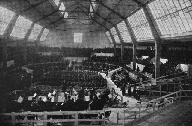 Figure 1. Munich, September 1910. Final rehearsal for the world premiere of Mahler's Eighth Symphony, in the Neue Musik-Festhalle.