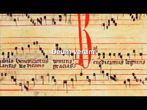 Thumbnail for the embedded element "Gregorian chant - Deum verum"