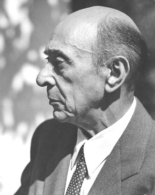 Figura 1. Arnold Schoenberg, Los Ángeles, 1948