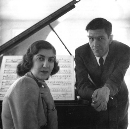 Figure 2. John Cage with the pianist Maro Ajemian, to whom he dedicated Sonatas and Interludes
