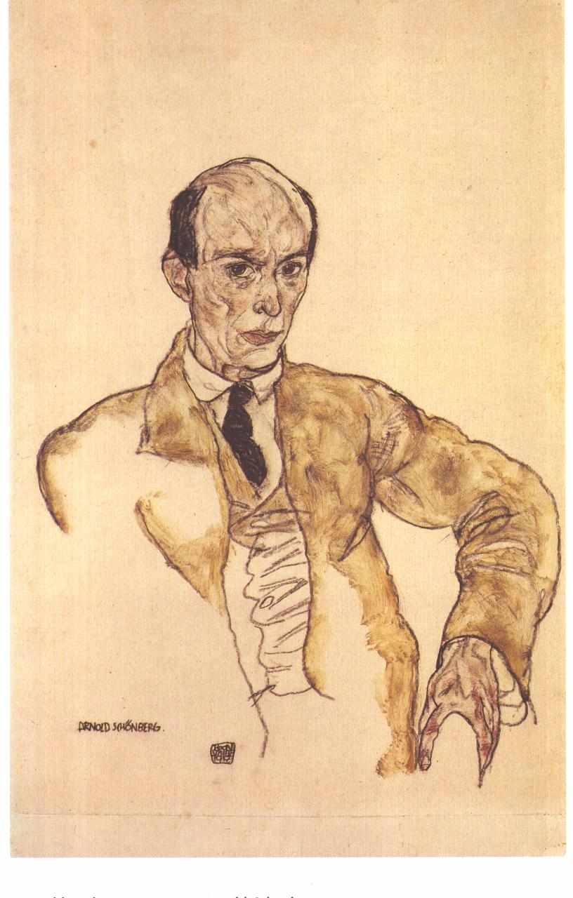 Figure 2. Arnold Schoenberg, by Egon Schiele 1917