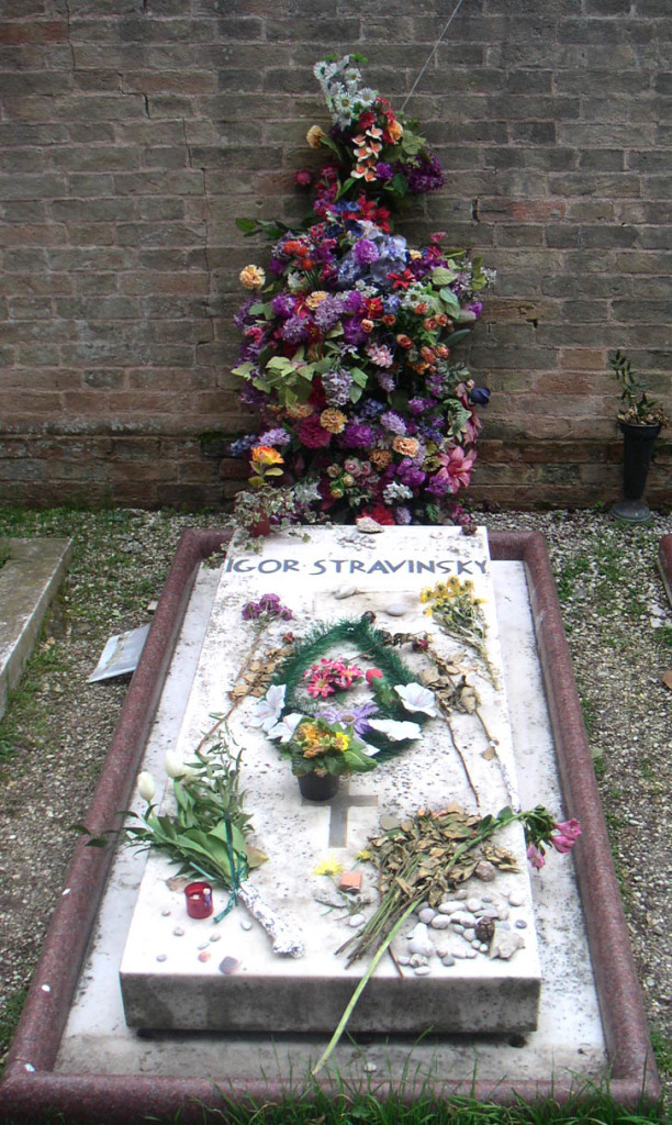 Figure 3. Grave of Stravinsky in San Michele Island, Venice