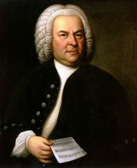 Figure 1. Portrait of Bach, aged 61, Haussmann, 1748