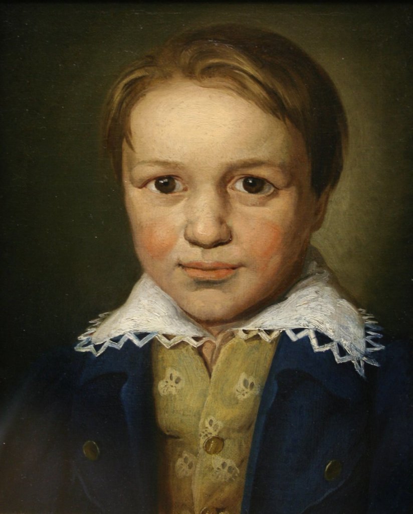 Figura 2. Un retrato de Beethoven, de 13 años, por un desconocido maestro de Bonn (c. 1783)