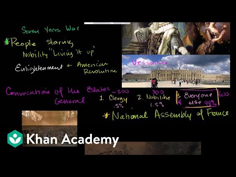 Thumbnail for the embedded element "French Revolution (part 1) | World history | Khan Academy"