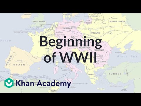 Thumbnail for the embedded element "Beginning of World War II | The 20th century | World history | Khan Academy"