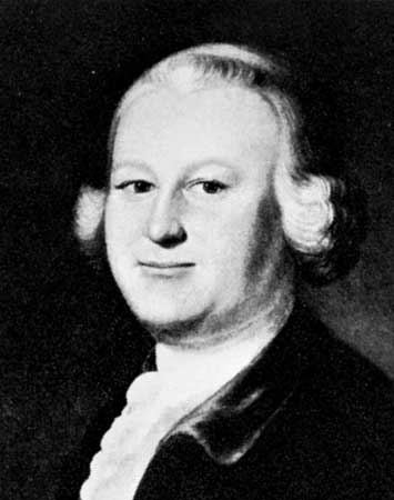 Black and white copy of a painting of James Otis, Jr.