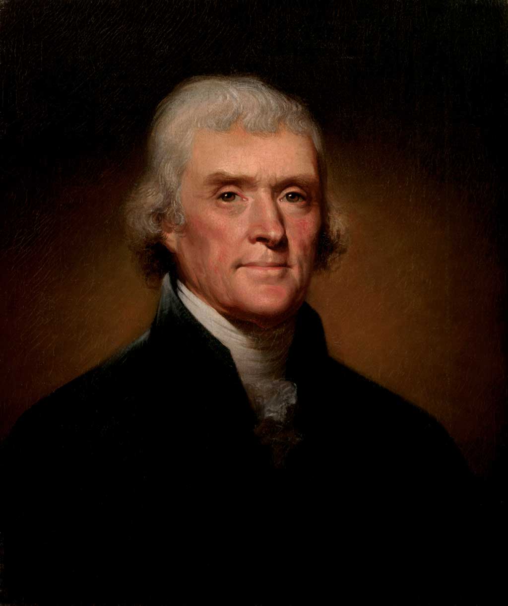 Official Presidential portrait of Thomas Jefferson