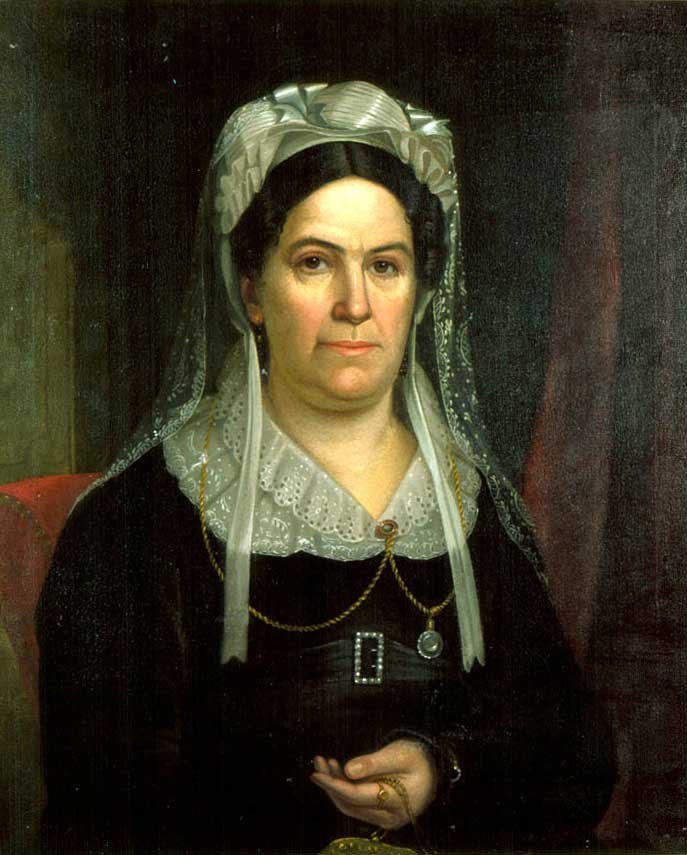 Portrait of Rachel Donelson Jackson, wife of U.S. President Andrew Jackson.