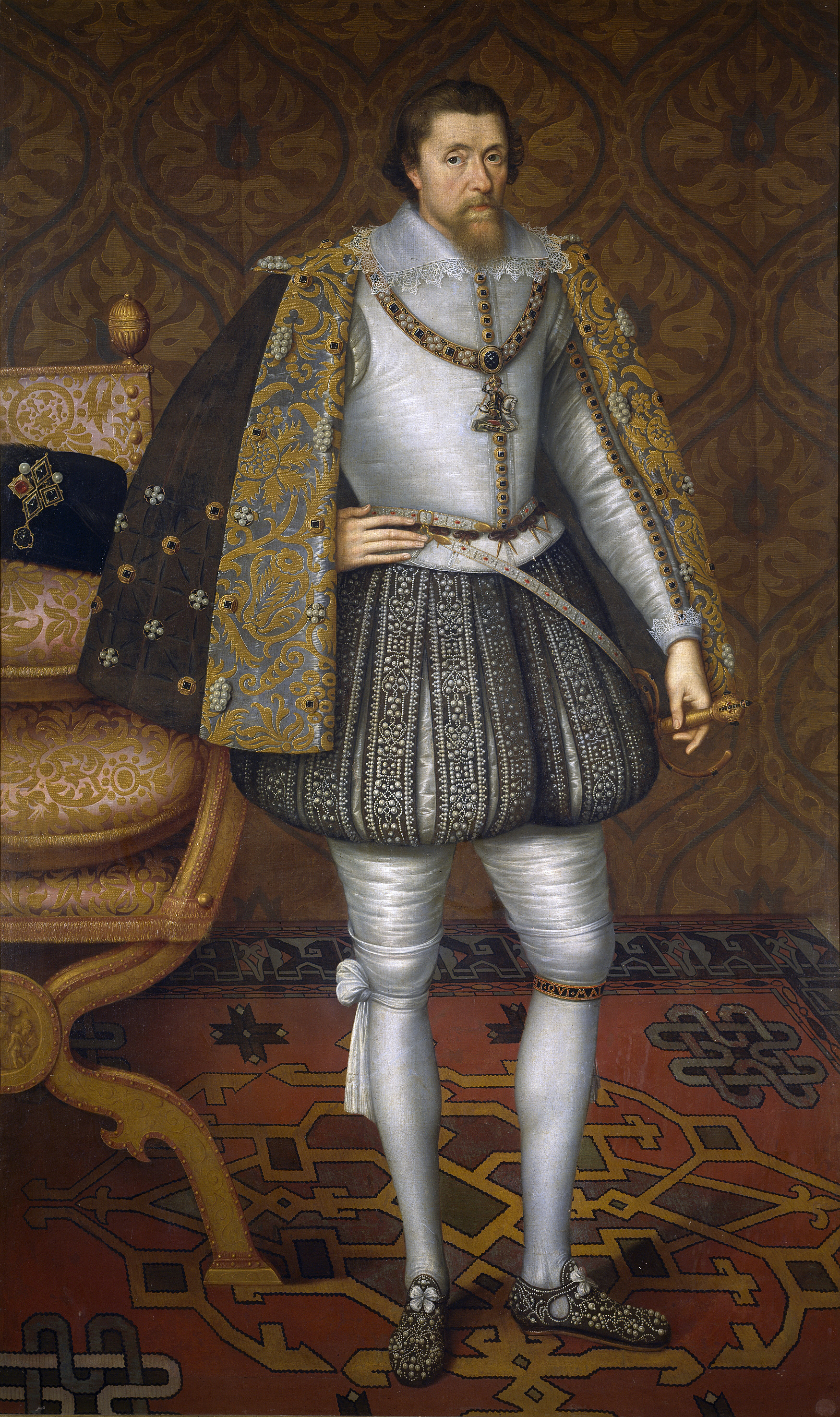 James I portrait (1605) by John de Critz