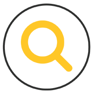 Icono de SIFT para “Investigar” muestra una lupa