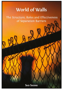 Portada del libro de no ficción, “El mundo de los muros: la estructura, los roles y la efectividad de las barreras de separación”
