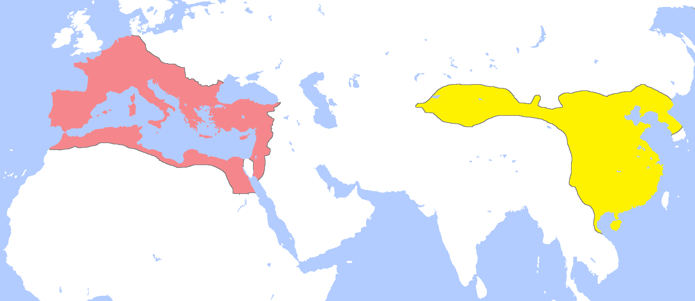 Mapa de Roman y Han Empires