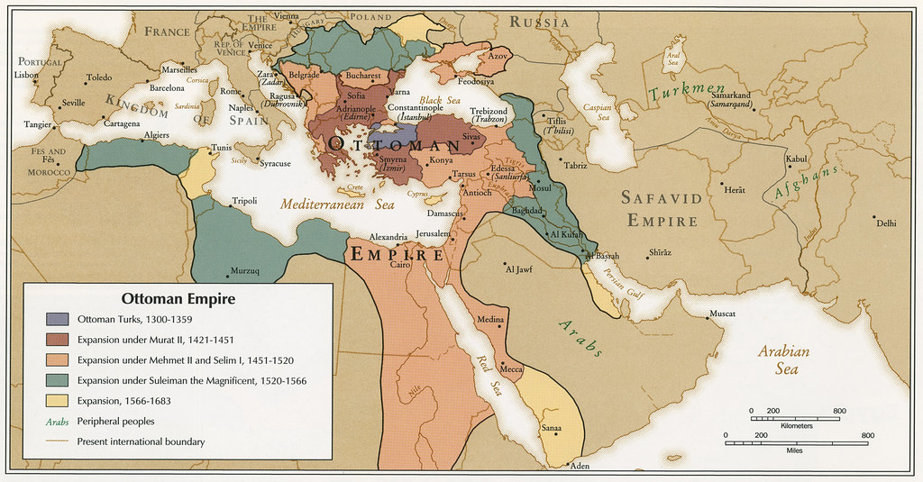 Mapa de Imperio Otomano