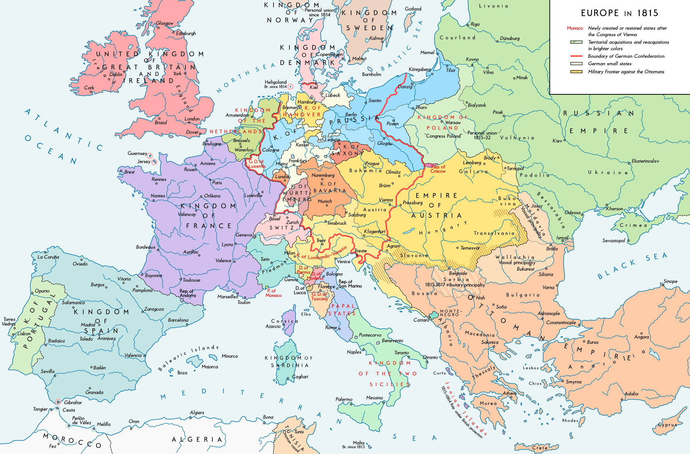 Europa en 1815