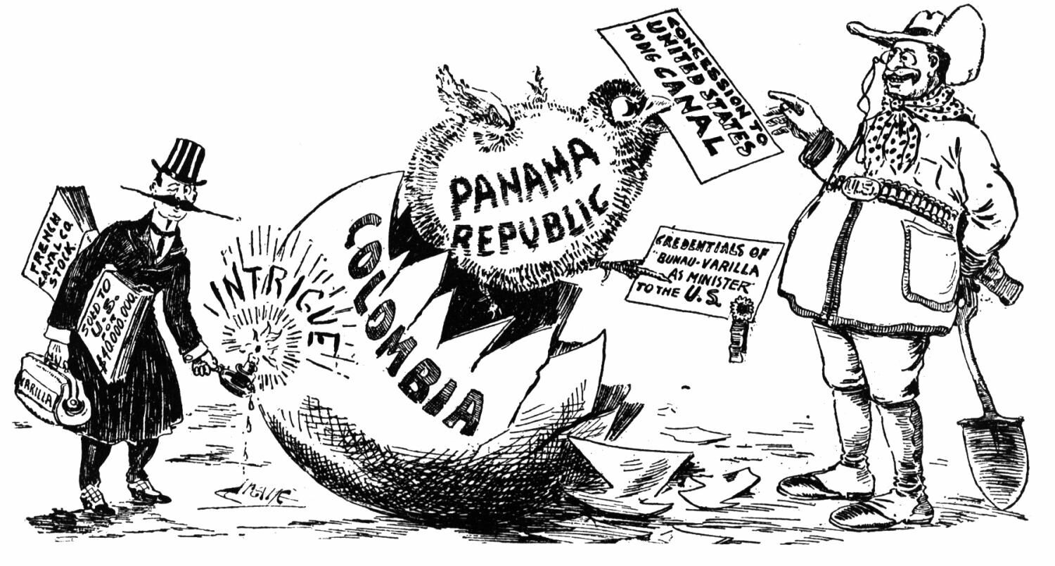 Caricatura Canal de Panamá