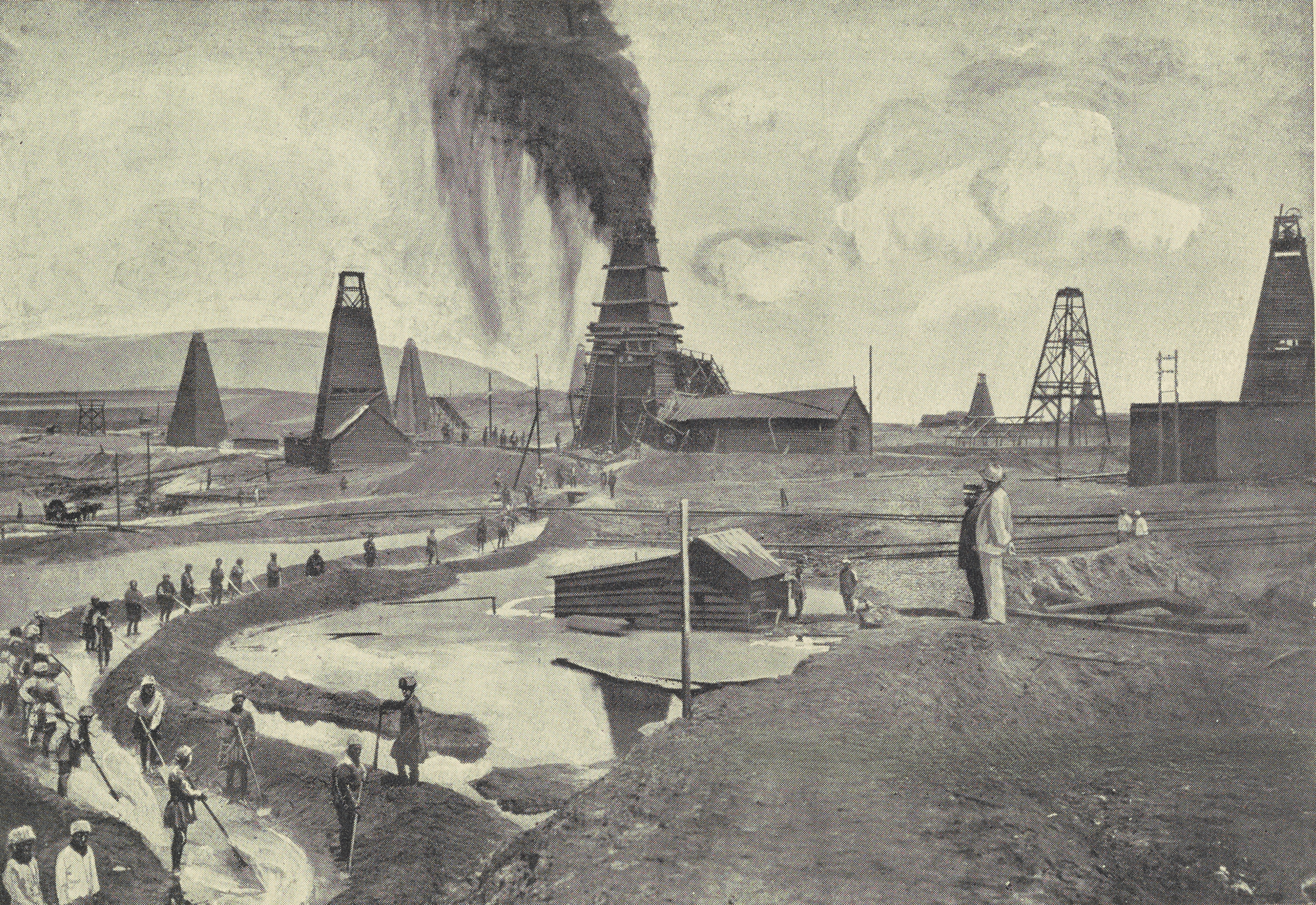 Oil wells in Baku