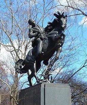 Estatua de José Martí a caballo en el Central Park de Nueva York