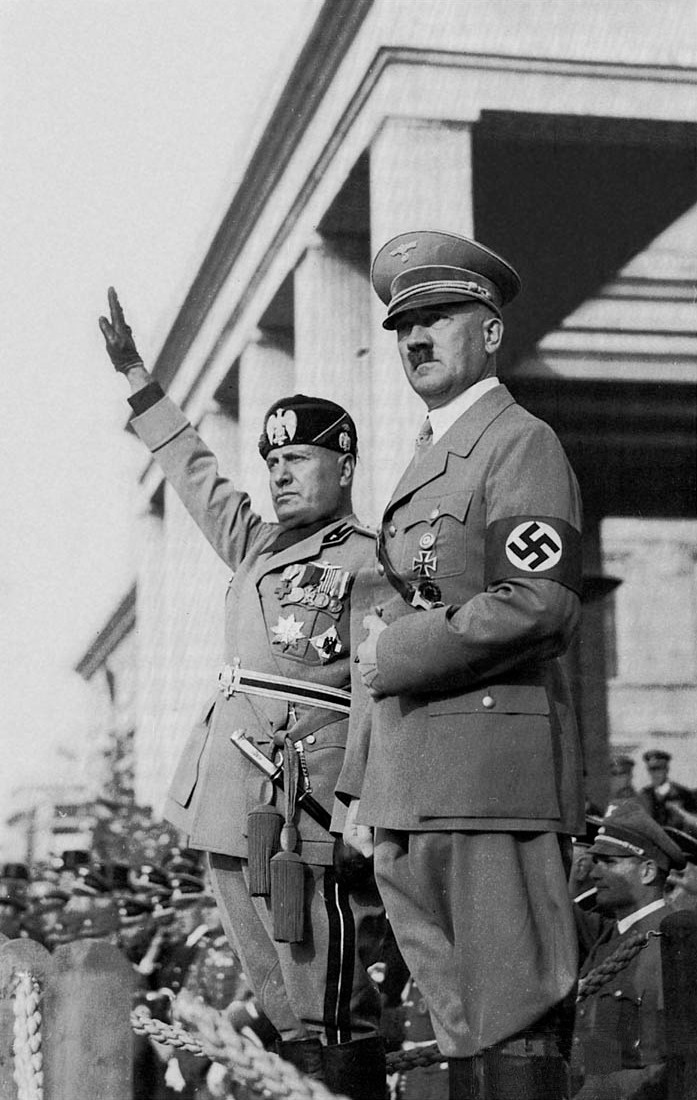 Mussolini with Hitler