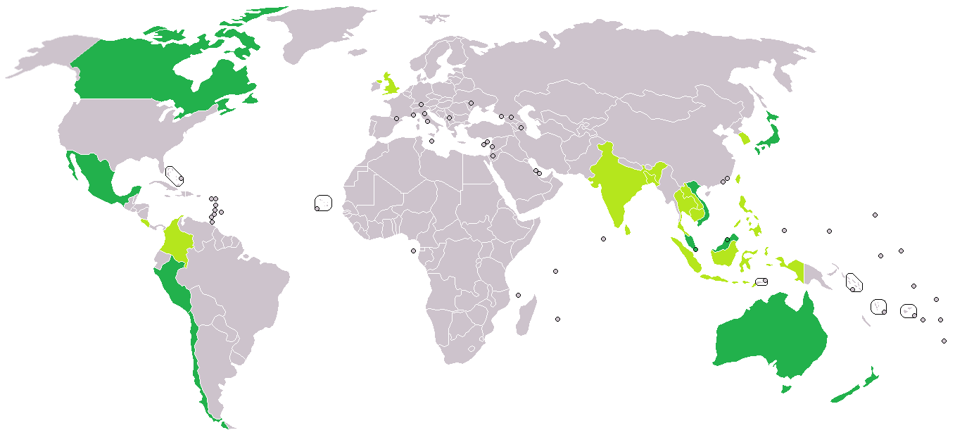 Mapa del TPP