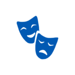 Icon of drama masks