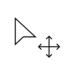 Icon of moving the cursor