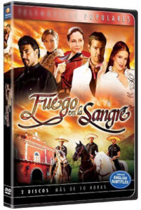 DVD cover for soap opera "Fuego en la Sangre"