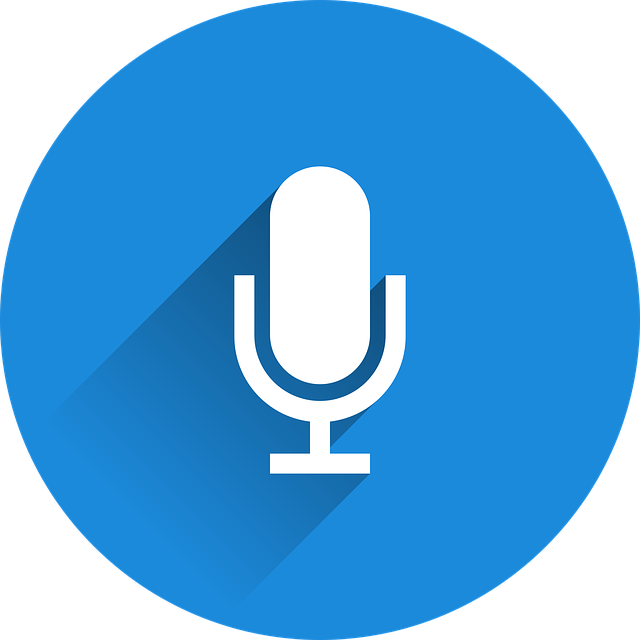 Icono de micrófono para grabación de voz.